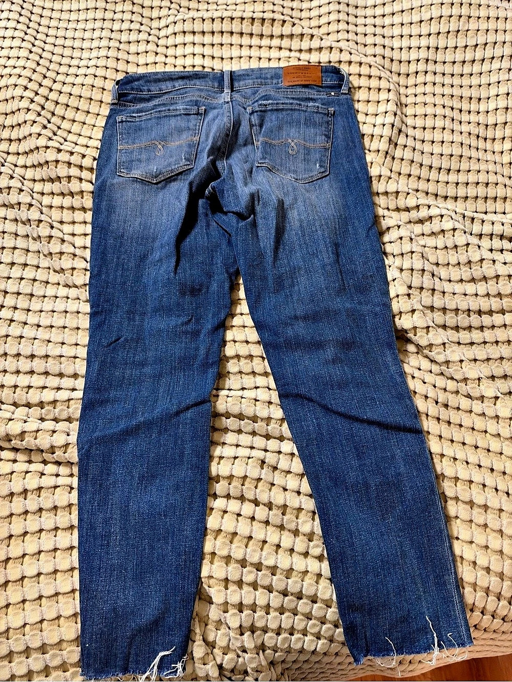 Lucky Brand Ava Mid Rise Skinny Jeans Blue Waist 28